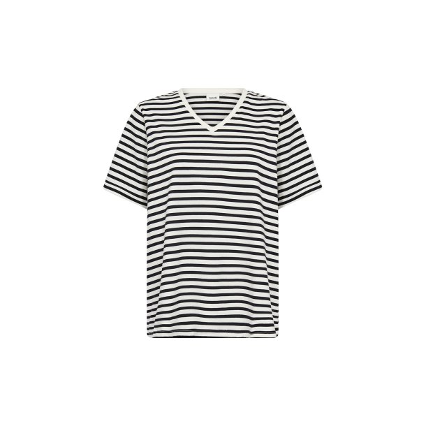 Celeste Bluse Sort Strib