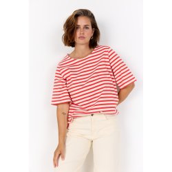 Hermina Bluse R�d/Offwhite