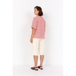 Hermina Bluse R�d/Offwhite