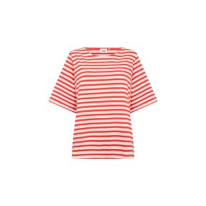 Hermina Bluse R�d/Offwhite