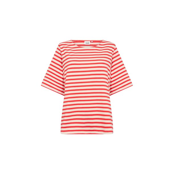 Hermina Bluse R�d/Offwhite