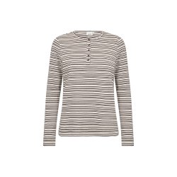  Jay L/� Bluse Brun/offwhite