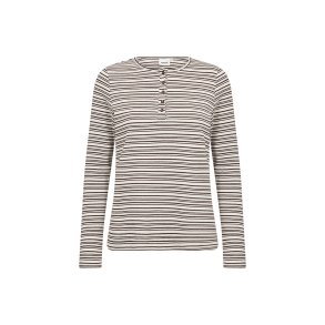  Jay L/� Bluse Brun/offwhite