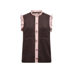 Nettie Fleece Vest Brun