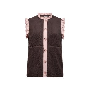 Nettie Fleece Vest Brun