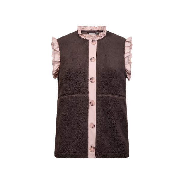 Nettie Fleece Vest Brun