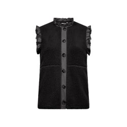 Nettie Fleece Vest Sort