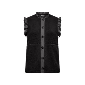 Nettie Fleece Vest Sort