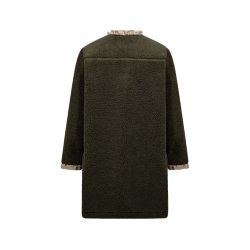 Nettie Lang Fleece Jakke Gr�n
