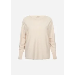 Samanda Strik Bluse Cream