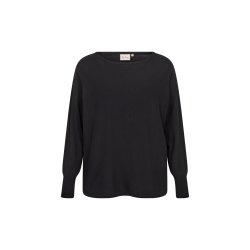 Samanda Strik Bluse Sort