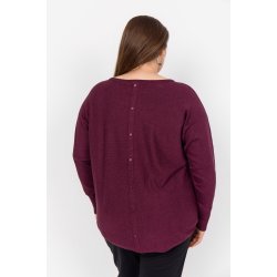 Samanda Strik Bluse Wine
