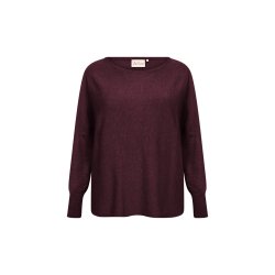 Samanda Strik Bluse Wine