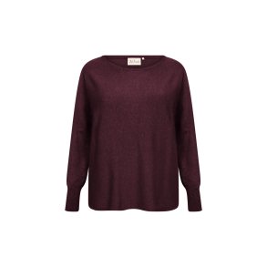 Samanda Strik Bluse Wine