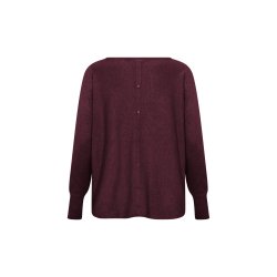 Samanda Strik Bluse Wine