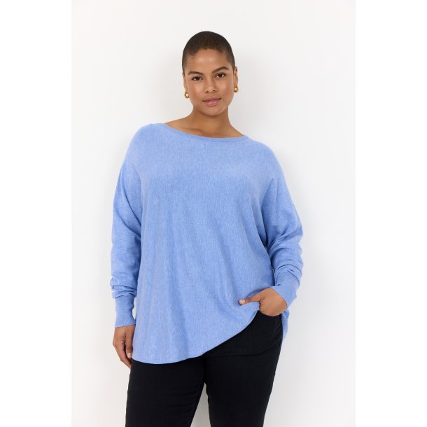 Samanda Strik Bluse Hydrangea