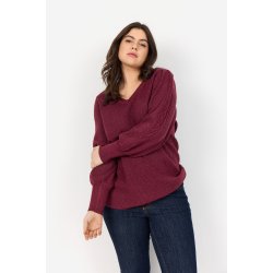 Nanine Strik Bluse Bordeaux