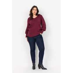 Nanine Strik Bluse Bordeaux