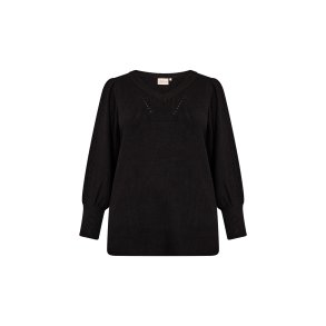 Nanine Strik Bluse Sort