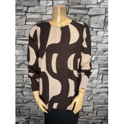 Lonie Bluse Brun Print