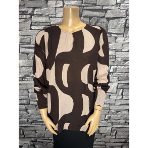 Lonie Bluse Brun Print
