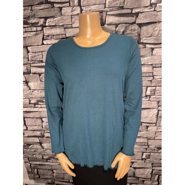 Lara Rib Bluse Petrol