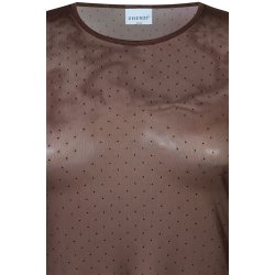  Mesh Bluse Brun